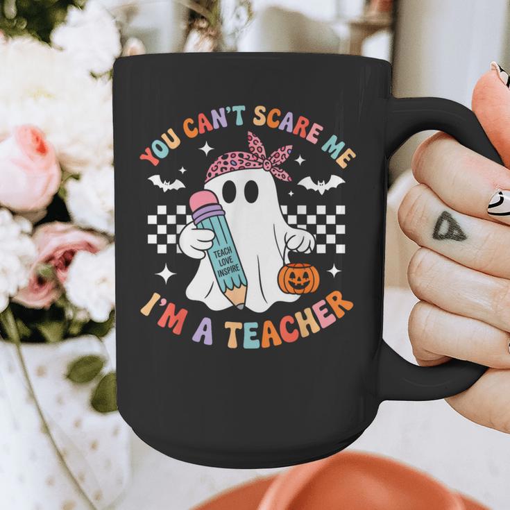 You Can't Scare Me I'm A Teacher Ghost Happy Halloween Graphic Print Coffee Mug, funny design You Can't Scare Me I'm A Teacher Ghost Happy Halloween Graphic Print Coffee Mug, funny design