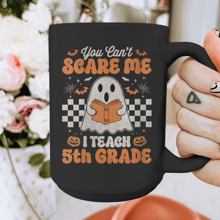 You Can't Scare Me I Teach 5th Grade Retro Teacher Halloween Graphic Print Coffee Mug, funny design You Can't Scare Me I Teach 5th Grade Retro Teacher Halloween Graphic Print Coffee Mug, funny design
