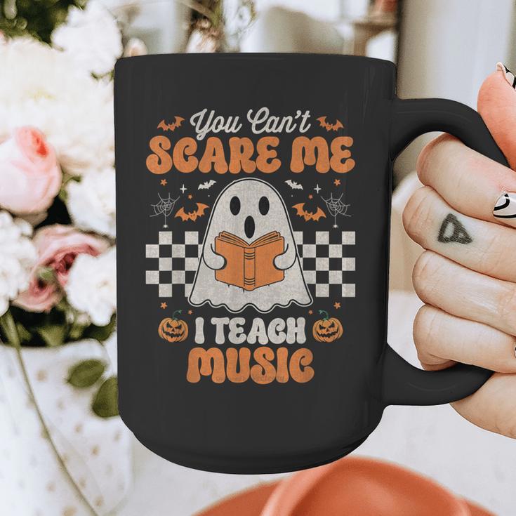You Can't Scare Me I Teach Music Retro Teacher Halloween Graphic Print Coffee Mug, funny design You Can't Scare Me I Teach Music Retro Teacher Halloween Graphic Print Coffee Mug, funny design
