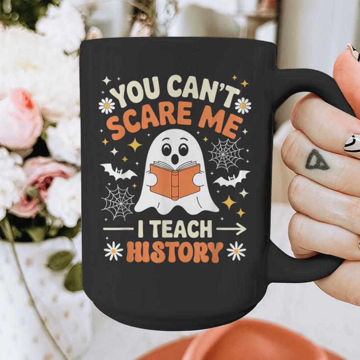 You Can't Scare Me I Teach History Retro Teacher Halloween Graphic Print Coffee Mug, History Teacher Gifts, funny design You Can't Scare Me I Teach History Retro Teacher Halloween Graphic Print Coffee Mug, History Teacher Gifts, funny design