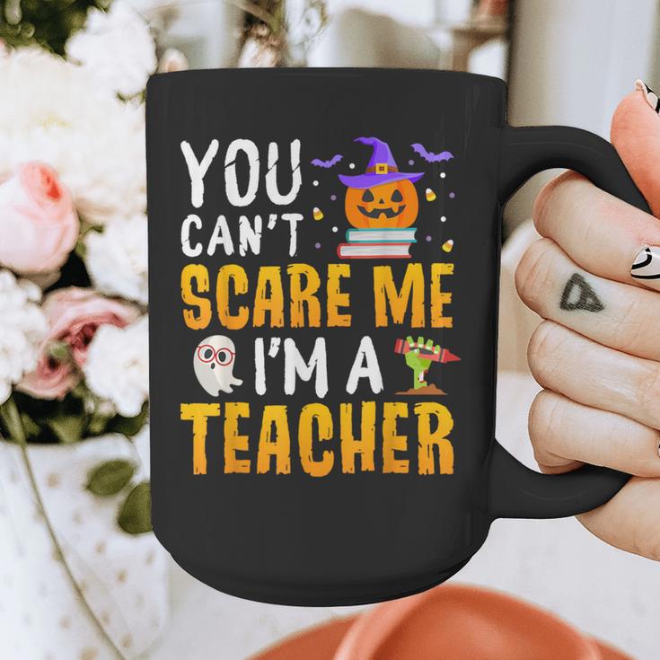 You Cant Scare Me Im A Teacher Halloween Trick Or Teach 2024 Graphic Print Coffee Mug, funny design You Cant Scare Me Im A Teacher Halloween Trick Or Teach 2024 Graphic Print Coffee Mug, funny design