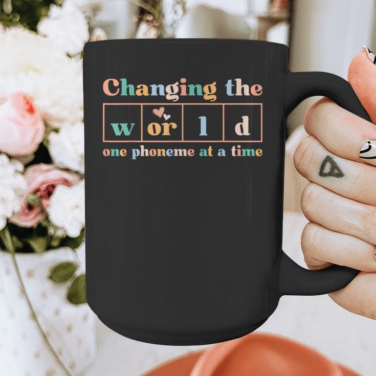 Changing The World Science Of Reading Women Men -Adults Dyslexia Teacher Graphic Print Coffee Mug, Science Teacher Gifts, funny design Changing The World Science Of Reading Women Men -Adults Dyslexia Teacher Graphic Print Coffee Mug, Science Teacher Gifts, funny design
