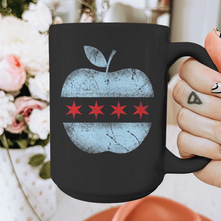 Chicago Flag Teacher School Cute Graphic Print Coffee Mug, funny design
