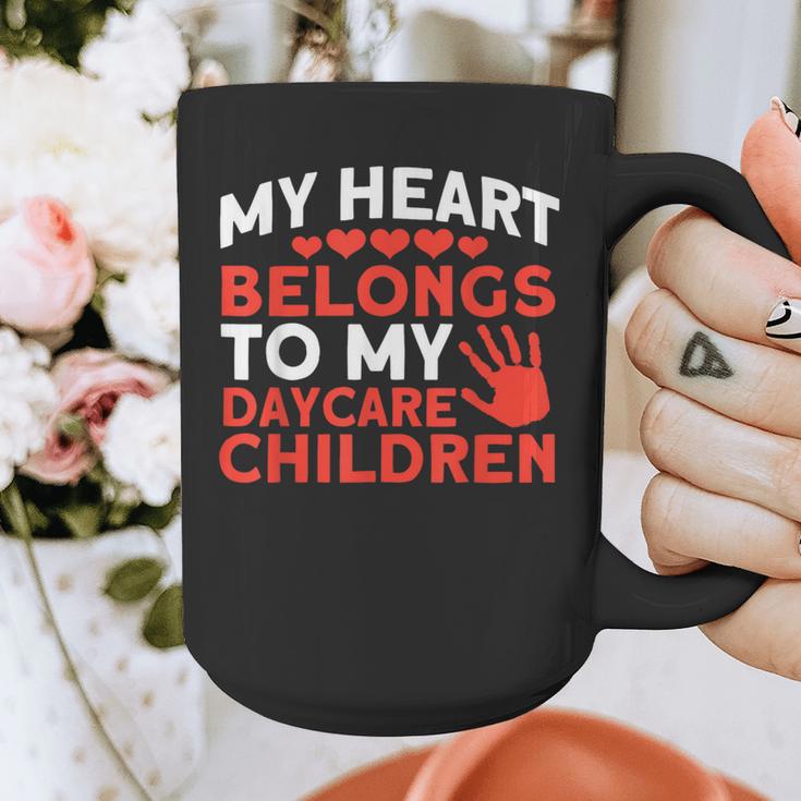 Childcare My Heart Belongs To Children Daycare Teacher Men Women Graphic Print Coffee Mug, funny design