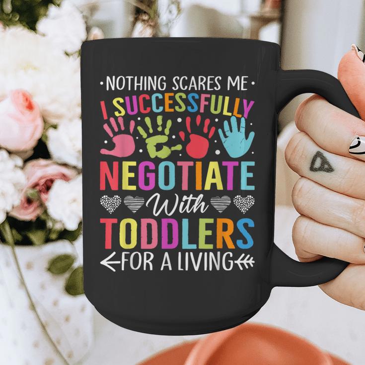 Childcare Teacher Negotiate With Toddlers Daycare Provider Men Women Girls Kids Graphic Print Coffee Mug, funny design
