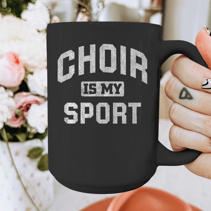 Choir Is My Sport Quote Choir Teacher Graphic Print Coffee Mug, funny design