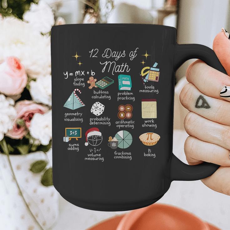 Christmas 12 Days Of Math Math Teacher Xmas STEM STEMS Graphic Print Coffee Mug, funny design Christmas 12 Days Of Math Math Teacher Xmas STEM STEMS Graphic Print Coffee Mug, funny design