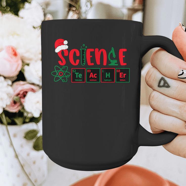 Christmas Science Teacher Santa Educator Chemical Elements Graphic Print Coffee Mug, Science Teacher Gifts, funny design