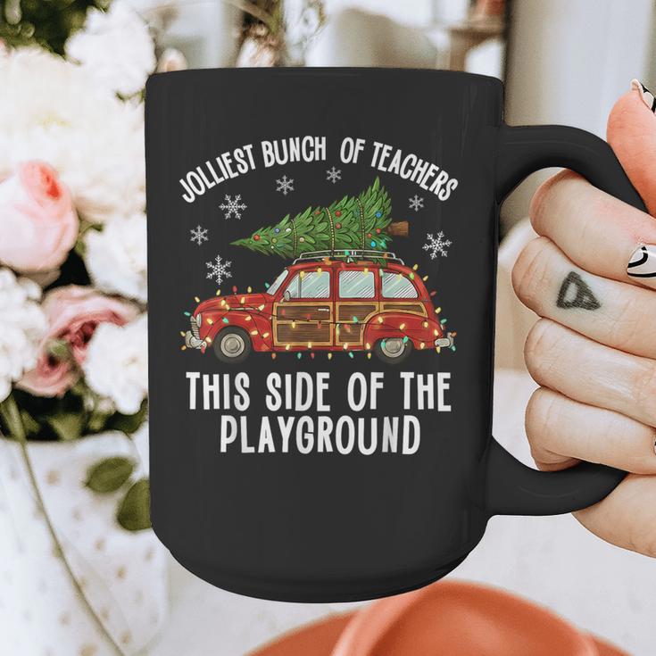 Christmas Teacher Squad Festive Car Tree Lights Xmas Graphic Print Coffee Mug, funny design Christmas Teacher Squad Festive Car Tree Lights Xmas Graphic Print Coffee Mug, funny design