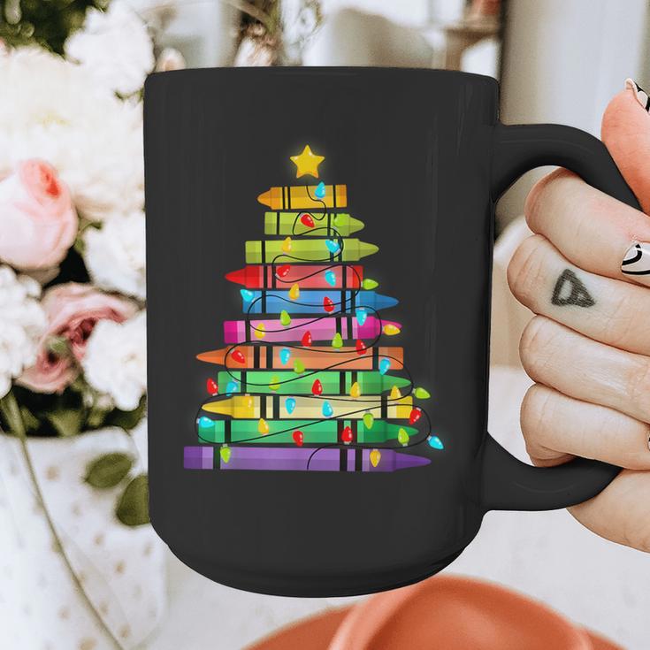 Christmas Tree Made Of Crayons School Teacher Life Student Graphic Print Coffee Mug, funny design Christmas Tree Made Of Crayons School Teacher Life Student Graphic Print Coffee Mug, funny design