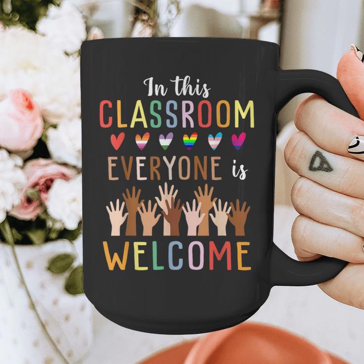 In This Classroom Everyone Is Welcome For Teacher Graphic Print Coffee Mug, funny design In This Classroom Everyone Is Welcome For Teacher Graphic Print Coffee Mug, funny design