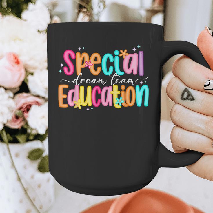 Color Special Education Squad Groovy Dream Team SPED Teacher Graphic Print Coffee Mug, Groovy Teacher Gifts, funny design