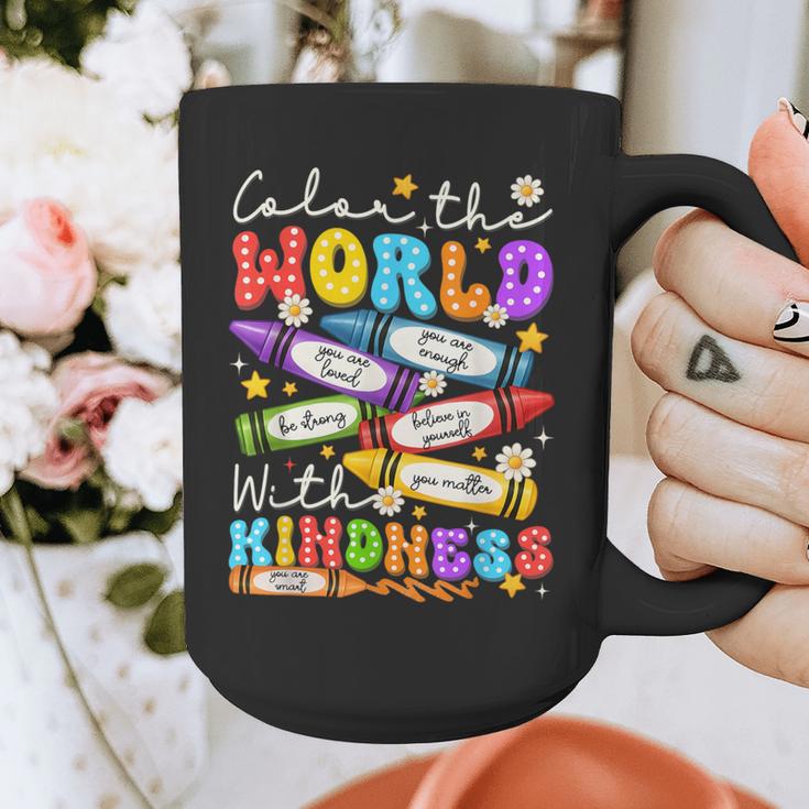 Color The World With Kindness Crayon Positivity Teacher Graphic Print Coffee Mug, funny design Color The World With Kindness Crayon Positivity Teacher Graphic Print Coffee Mug, funny design