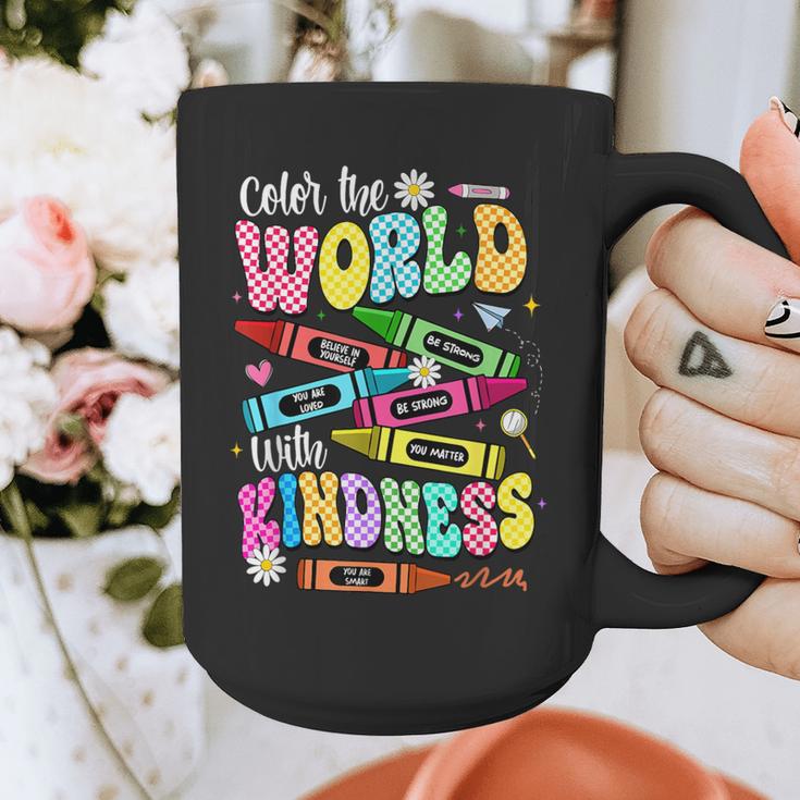 Color The World With Kindness Teacher Back To School Graphic Print Coffee Mug, funny design Color The World With Kindness Teacher Back To School Graphic Print Coffee Mug, funny design
