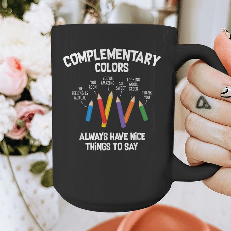 Complementary Colors Art Teacher Pun Shirt Graphic Print Coffee Mug, funny design Complementary Colors Art Teacher Pun Shirt Graphic Print Coffee Mug, funny design