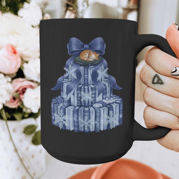 Coquette Bow Book Tree Merry Christmas Xmas Teacher Holiday Graphic Print Coffee Mug, funny design Coquette Bow Book Tree Merry Christmas Xmas Teacher Holiday Graphic Print Coffee Mug, funny design