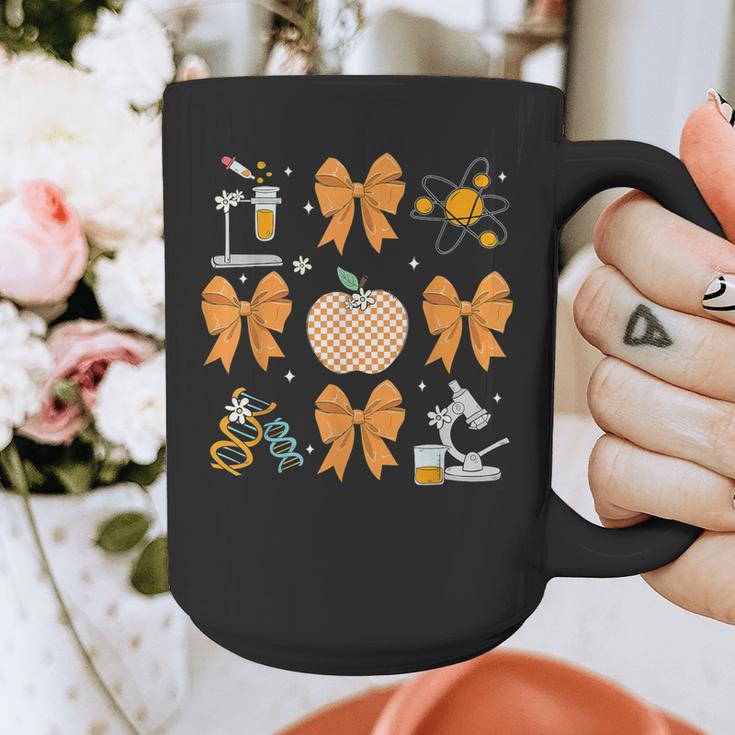 Coquette Bow Fall Science Teacher Stem Teacher Thanksgiving Graphic Print Coffee Mug, Science Teacher Gifts, funny design Coquette Bow Fall Science Teacher Stem Teacher Thanksgiving Graphic Print Coffee Mug, Science Teacher Gifts, funny design