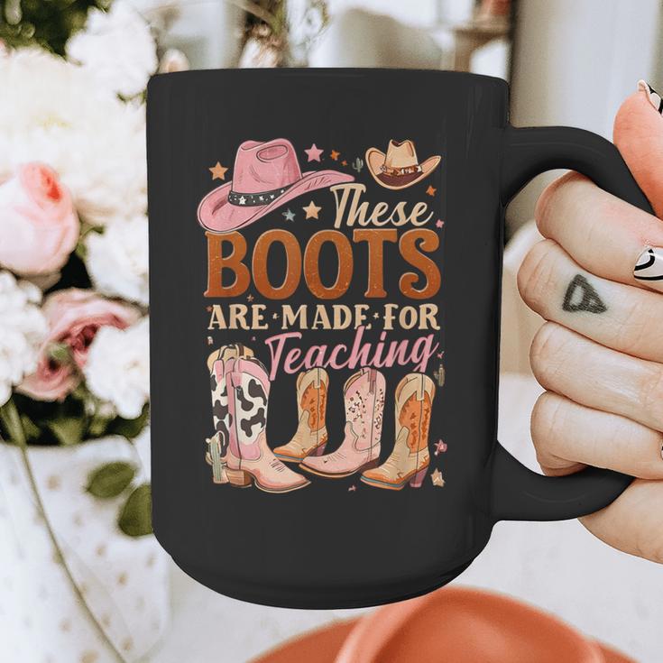 Cowboy Teacher These Boots Are Made-For Teaching School Graphic Print Coffee Mug, funny design Cowboy Teacher These Boots Are Made-For Teaching School Graphic Print Coffee Mug, funny design