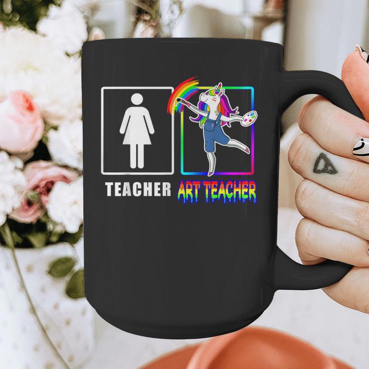 Cute Art Teacher Magical Dabbing Unicorn Artist Graphic Print Coffee Mug, funny design Cute Art Teacher Magical Dabbing Unicorn Artist Graphic Print Coffee Mug, funny design
