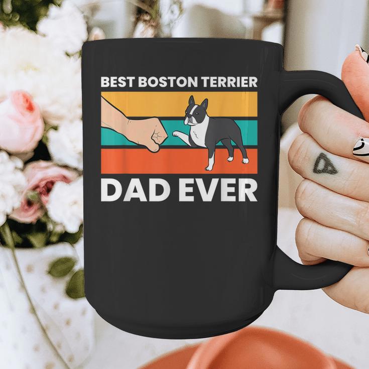 Cute Boston Terrier Best Boston Terrier Dad Ever Graphic Print Coffee Mug, Couple Gifts, Boston Terrier Dad Gifts, funny design