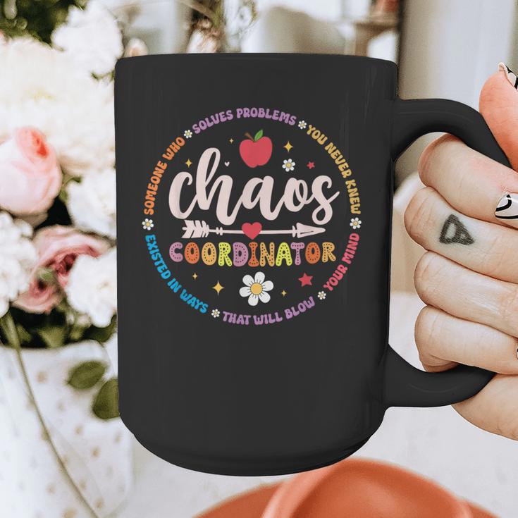 Cute Chaos Coordinator Teacher First Day Of School Graphic Print Coffee Mug, funny design Cute Chaos Coordinator Teacher First Day Of School Graphic Print Coffee Mug, funny design