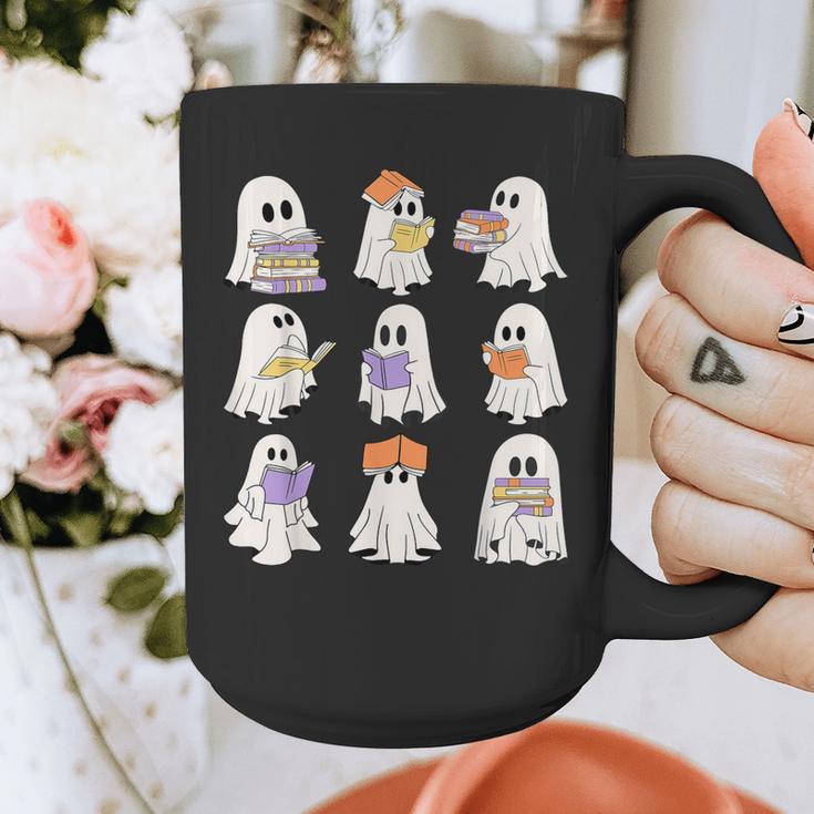 Cute Ghost Reading Books Teacher Halloween Reading Men Women Kids Graphic Print Coffee Mug, funny design Cute Ghost Reading Books Teacher Halloween Reading Men Women Kids Graphic Print Coffee Mug, funny design