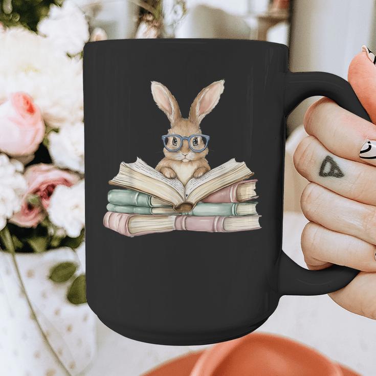 Cute Reading Bunny Glasses Books Bookworm Reader Teacher Graphic Print Coffee Mug, funny design Cute Reading Bunny Glasses Books Bookworm Reader Teacher Graphic Print Coffee Mug, funny design