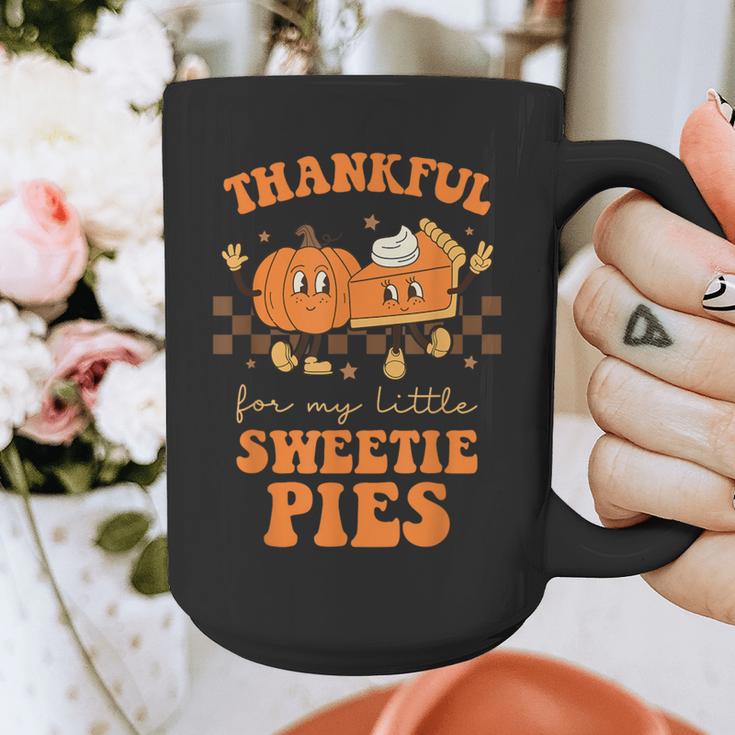 Cute Thanksgiving Teacher Thankful For My Sweetie Pies Mom Graphic Print Coffee Mug, Couple Gifts, funny design