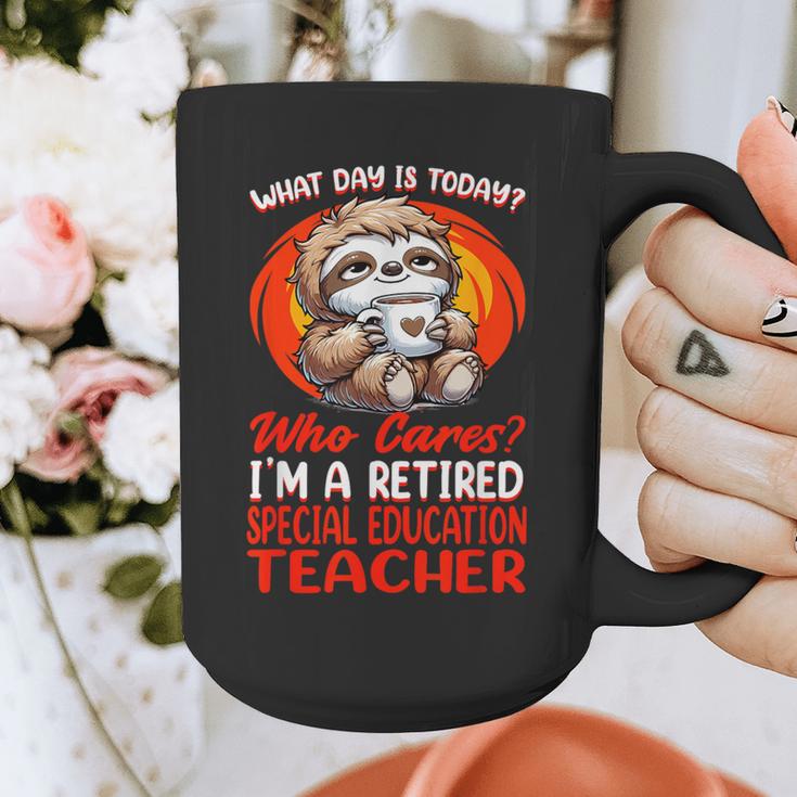 What Day Is Today Retired Special Education Teacher Graphic Print Coffee Mug, funny design What Day Is Today Retired Special Education Teacher Graphic Print Coffee Mug, funny design