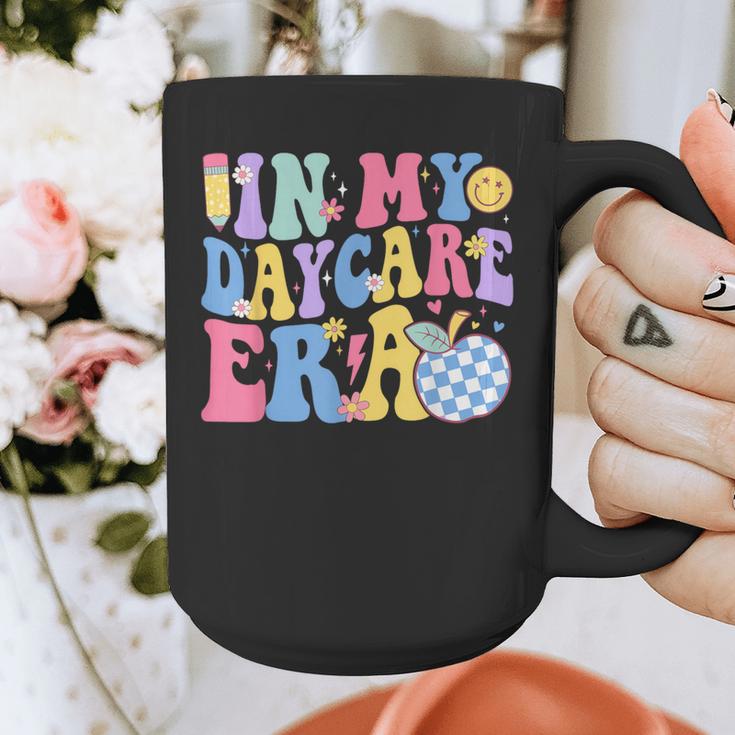In My Daycare Era Groovy Teacher Daycare First Day Of School Graphic Print Coffee Mug, Groovy Teacher Gifts, funny design