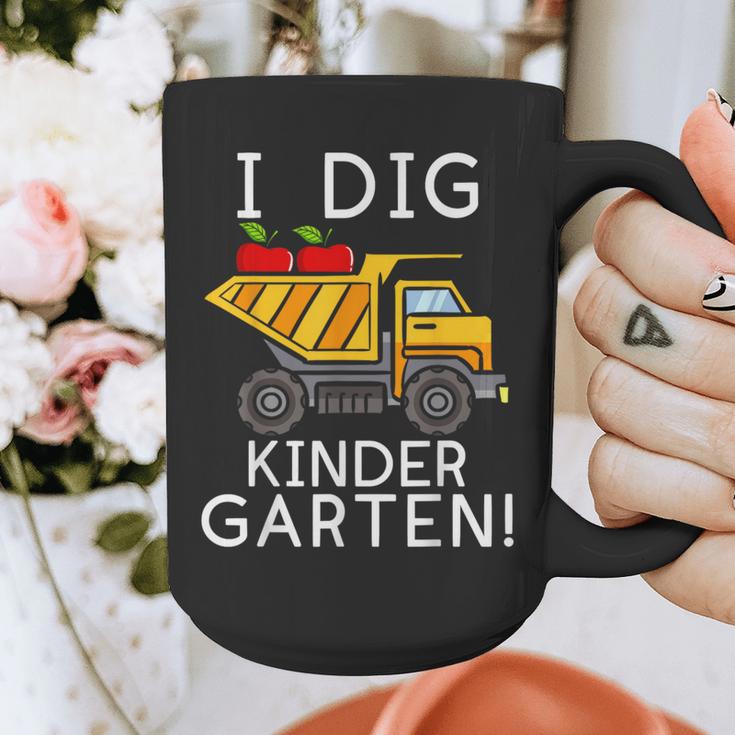 I Dig Kindergarten Student Teacher Construction First Day Graphic Print Coffee Mug, funny design