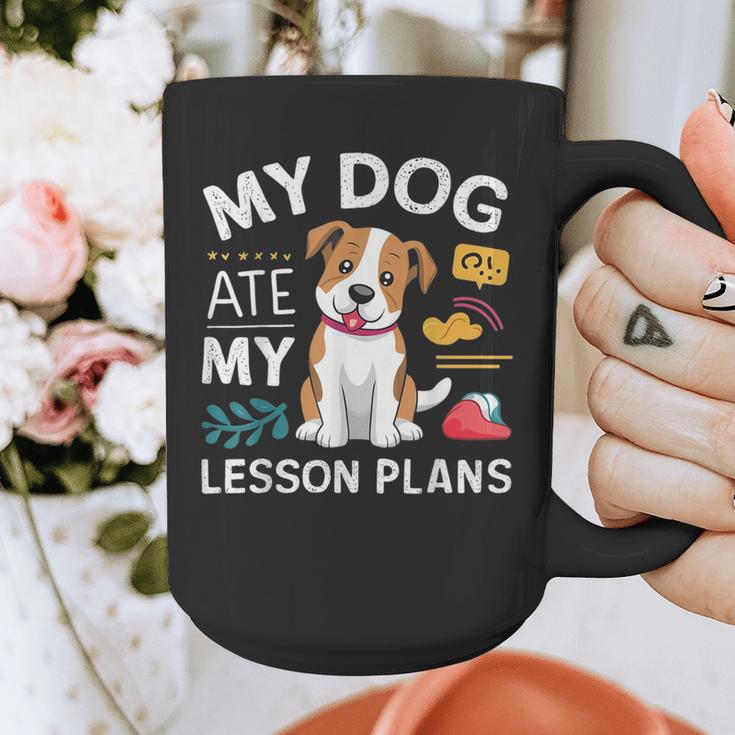 My Dog Ate My Lesson Plan Teacher Back To School Graphic Print Coffee Mug, funny design My Dog Ate My Lesson Plan Teacher Back To School Graphic Print Coffee Mug, funny design