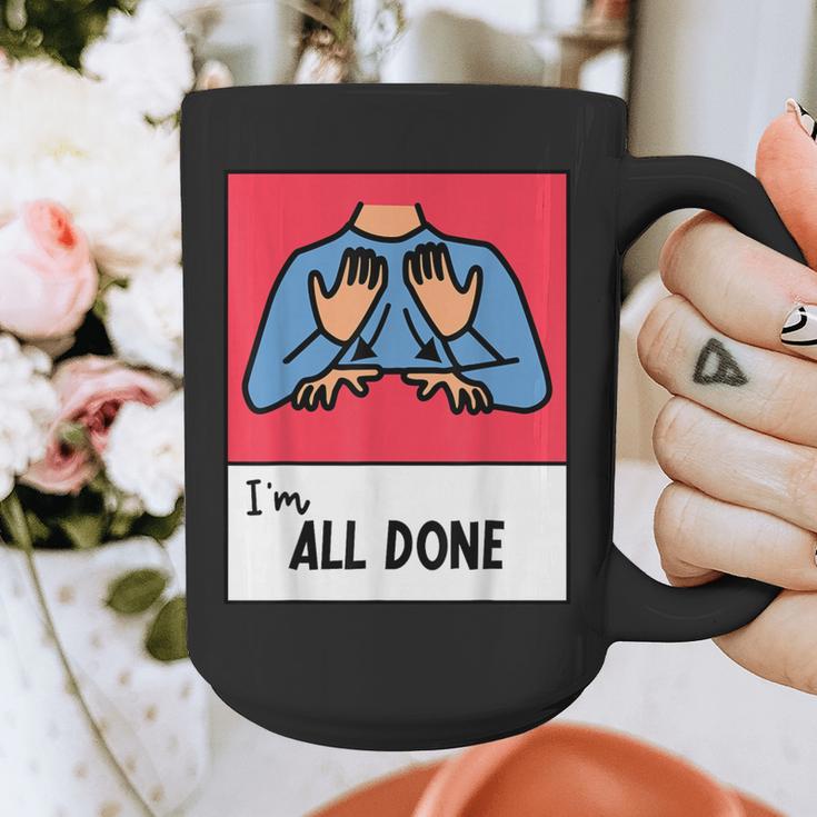 All Done Sped Teacher ASL Teacher Neurodiversity Hand Sign Graphic Print Coffee Mug, funny design All Done Sped Teacher ASL Teacher Neurodiversity Hand Sign Graphic Print Coffee Mug, funny design
