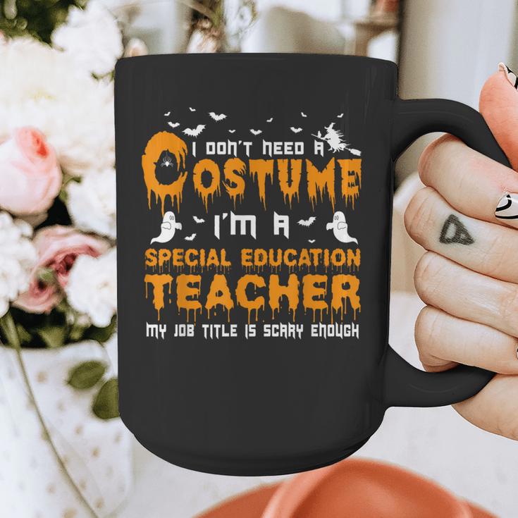I Don't Need A Costume Special Education Teacher Halloween Graphic Print Coffee Mug, funny design