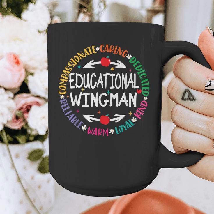 Educational Wingman Assistant Teaching a School Teacher Aide Graphic Print Coffee Mug, funny design Educational Wingman Assistant Teaching a School Teacher Aide Graphic Print Coffee Mug, funny design