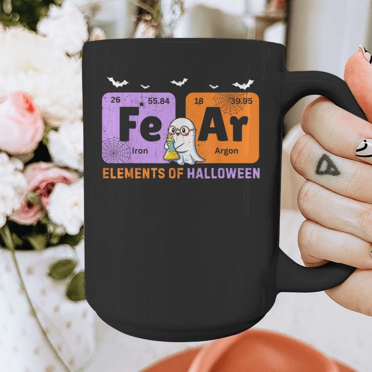 Elements Of Halloween Fear Periodically Chemistry Teacher Graphic Print Coffee Mug, funny design Elements Of Halloween Fear Periodically Chemistry Teacher Graphic Print Coffee Mug, funny design