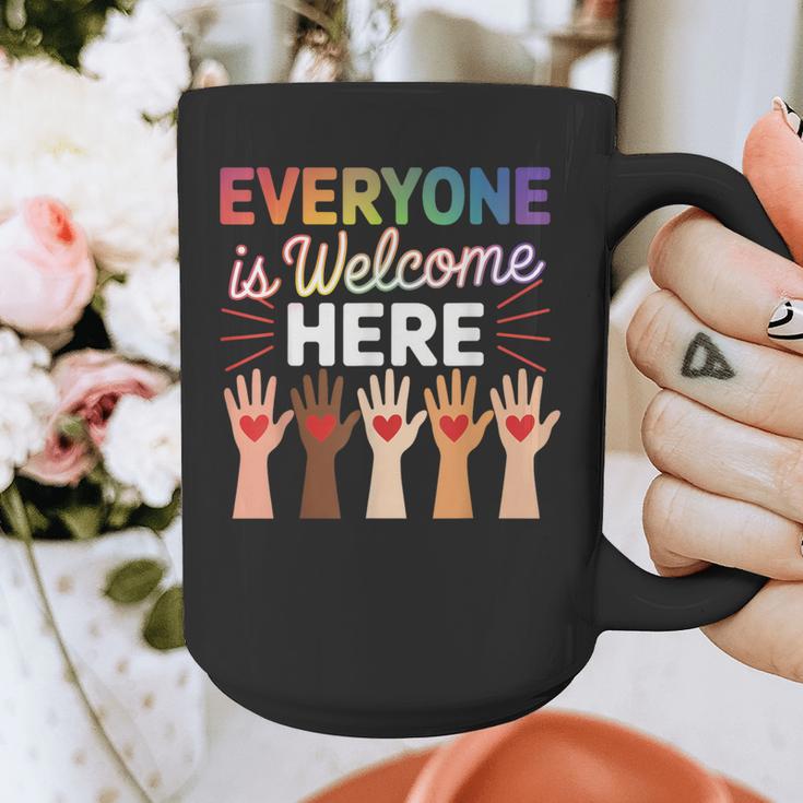 Everyone Is Welcome Here Shirt Teacher Graphic Print Coffee Mug, funny design Everyone Is Welcome Here Shirt Teacher Graphic Print Coffee Mug, funny design