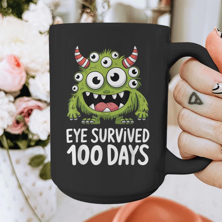 Eye Survived 100 Days Of School Monster Lover Teacher Kids Graphic Print Coffee Mug, funny design Eye Survived 100 Days Of School Monster Lover Teacher Kids Graphic Print Coffee Mug, funny design