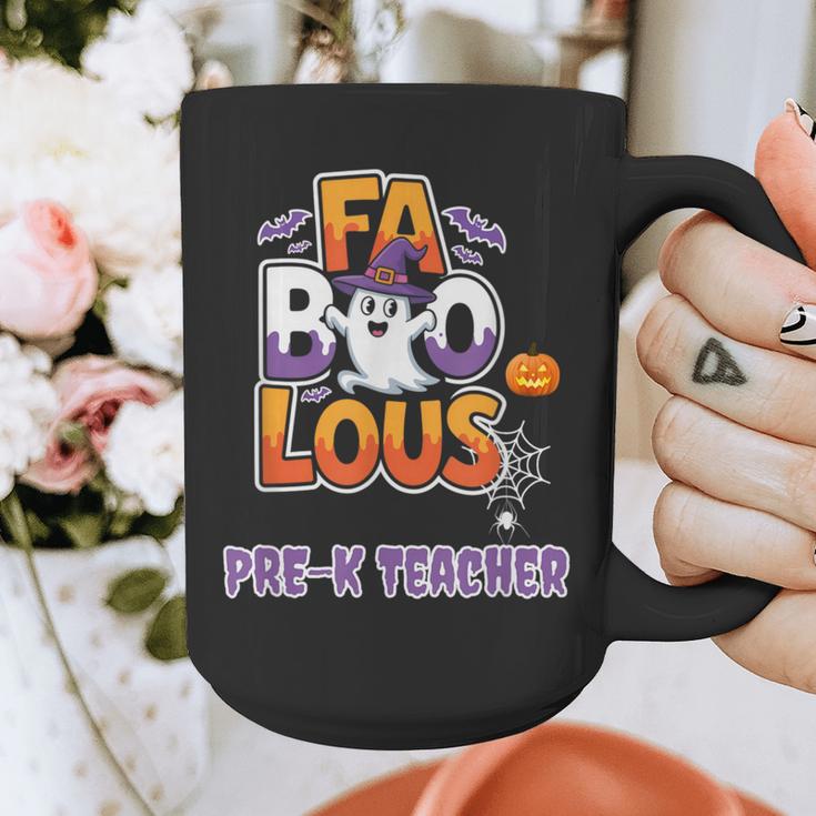 Fabulous Pre-K Teacher Halloween Costume Classroom Outfit Graphic Print Coffee Mug, funny design