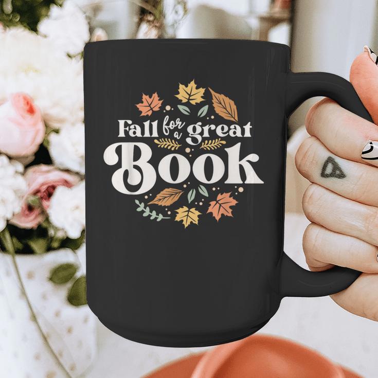 Fall For A Great Book Reading Librarian Autumn Teacher Graphic Print Coffee Mug, funny design Fall For A Great Book Reading Librarian Autumn Teacher Graphic Print Coffee Mug, funny design