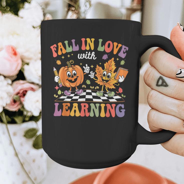 Fall In Love With Learning Autumn Fall Season Teacher Graphic Print Coffee Mug, funny design Fall In Love With Learning Autumn Fall Season Teacher Graphic Print Coffee Mug, funny design