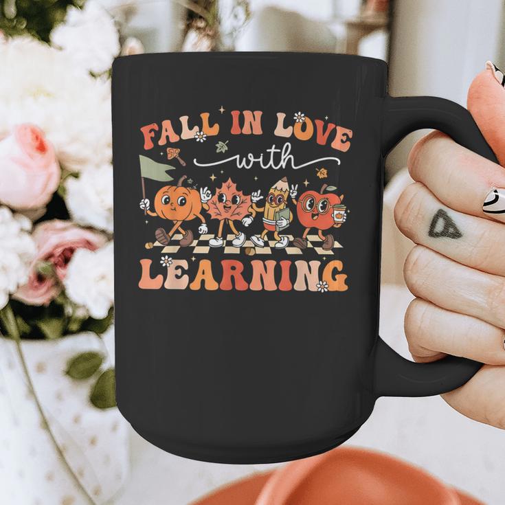 Fall In Love With Learning Autumn Teacher Thanksgiving Graphic Print Coffee Mug, funny design Fall In Love With Learning Autumn Teacher Thanksgiving Graphic Print Coffee Mug, funny design