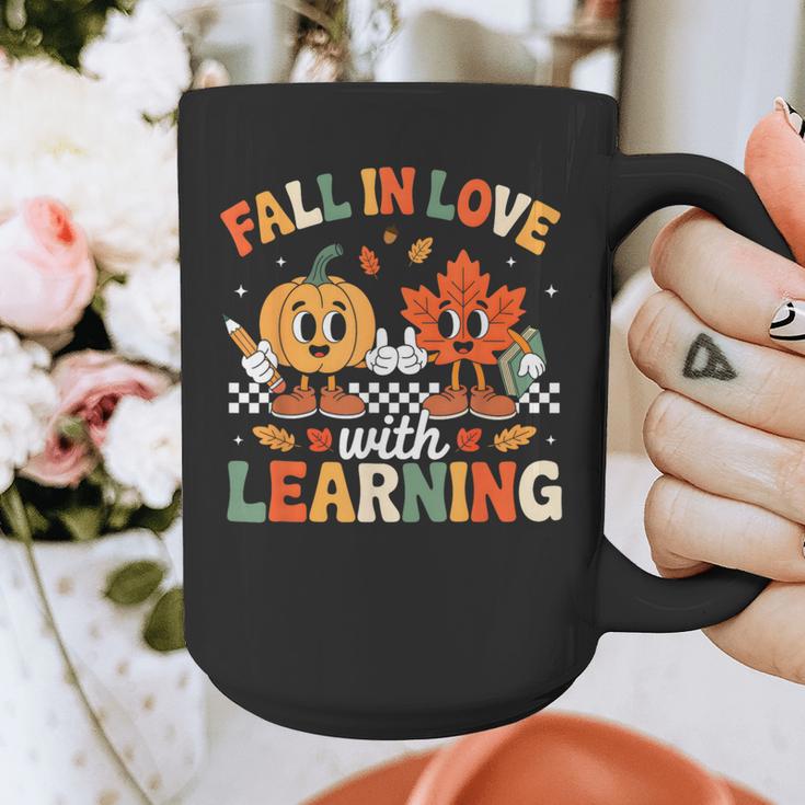 Fall In Love With Learning Shirt Autumn Thanksgiving Teacher Graphic Print Coffee Mug, funny design Fall In Love With Learning Shirt Autumn Thanksgiving Teacher Graphic Print Coffee Mug, funny design