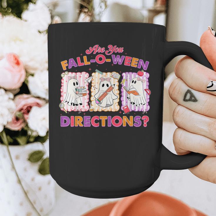 Are You Fall-O-Ween Directions Halloween Teacher Ghost Graphic Print Coffee Mug, funny design Are You Fall-O-Ween Directions Halloween Teacher Ghost Graphic Print Coffee Mug, funny design