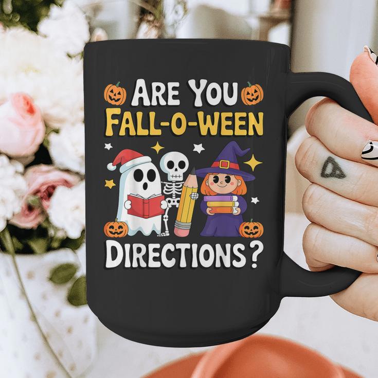 Are You Fall O Ween Directions Halloween Teacher Ghost Graphic Print Coffee Mug, funny design Are You Fall O Ween Directions Halloween Teacher Ghost Graphic Print Coffee Mug, funny design