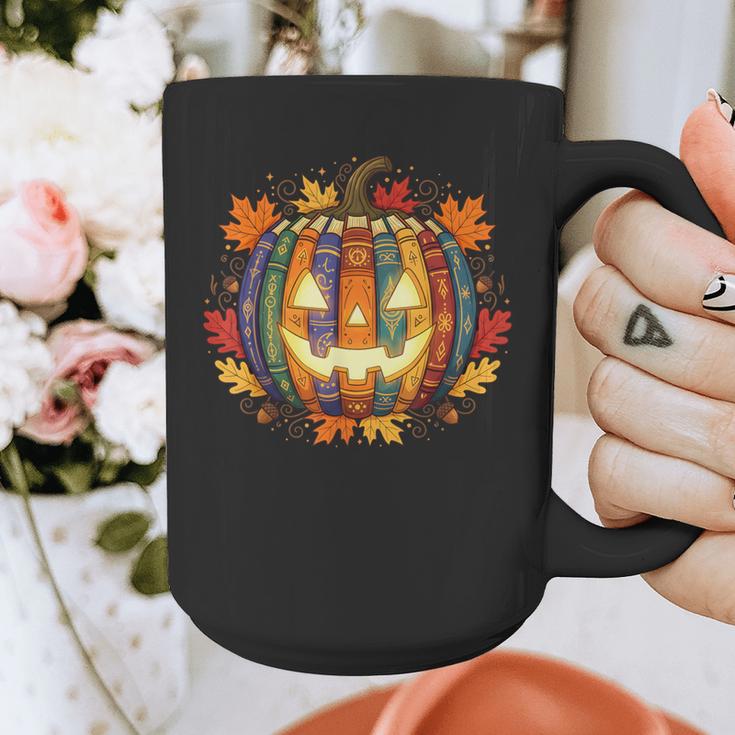 Fall Pumpkin Book Lover Spooky Librarian Teacher Halloween Graphic Print Coffee Mug, funny design Fall Pumpkin Book Lover Spooky Librarian Teacher Halloween Graphic Print Coffee Mug, funny design