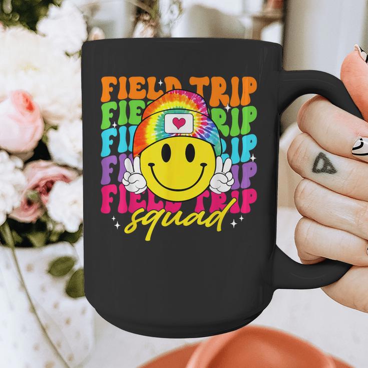 Field Trip Squad Groovy Field Day Smile Face Teacher Tie Dye Graphic Print Coffee Mug, Groovy Teacher Gifts, funny design Field Trip Squad Groovy Field Day Smile Face Teacher Tie Dye Graphic Print Coffee Mug, Groovy Teacher Gifts, funny design