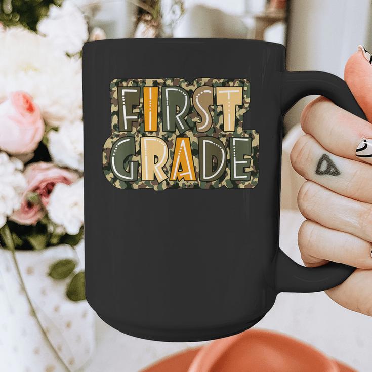 First 1St Grade Camo Camouflage Boy Teacher Back To School Graphic Print Coffee Mug, First Grade Teacher Gifts, funny design First 1St Grade Camo Camouflage Boy Teacher Back To School Graphic Print Coffee Mug, First Grade Teacher Gifts, funny design
