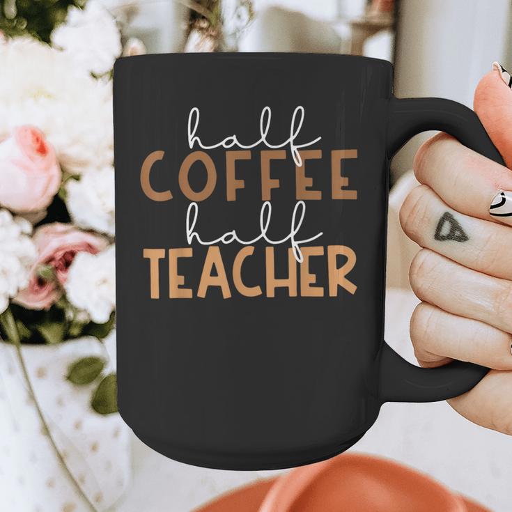 First Day Back To School Half Coffee Half Teacher Women Graphic Print Coffee Mug, funny design First Day Back To School Half Coffee Half Teacher Women Graphic Print Coffee Mug, funny design