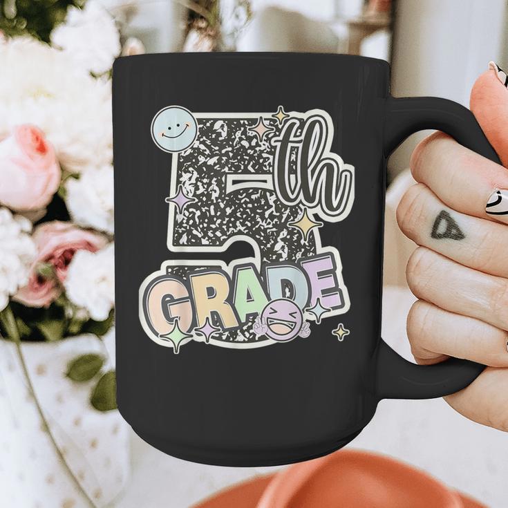 First Day Of Fifth Grade Composition Notebook Teacher Graphic Print Coffee Mug, First Grade Teacher Gifts, funny design